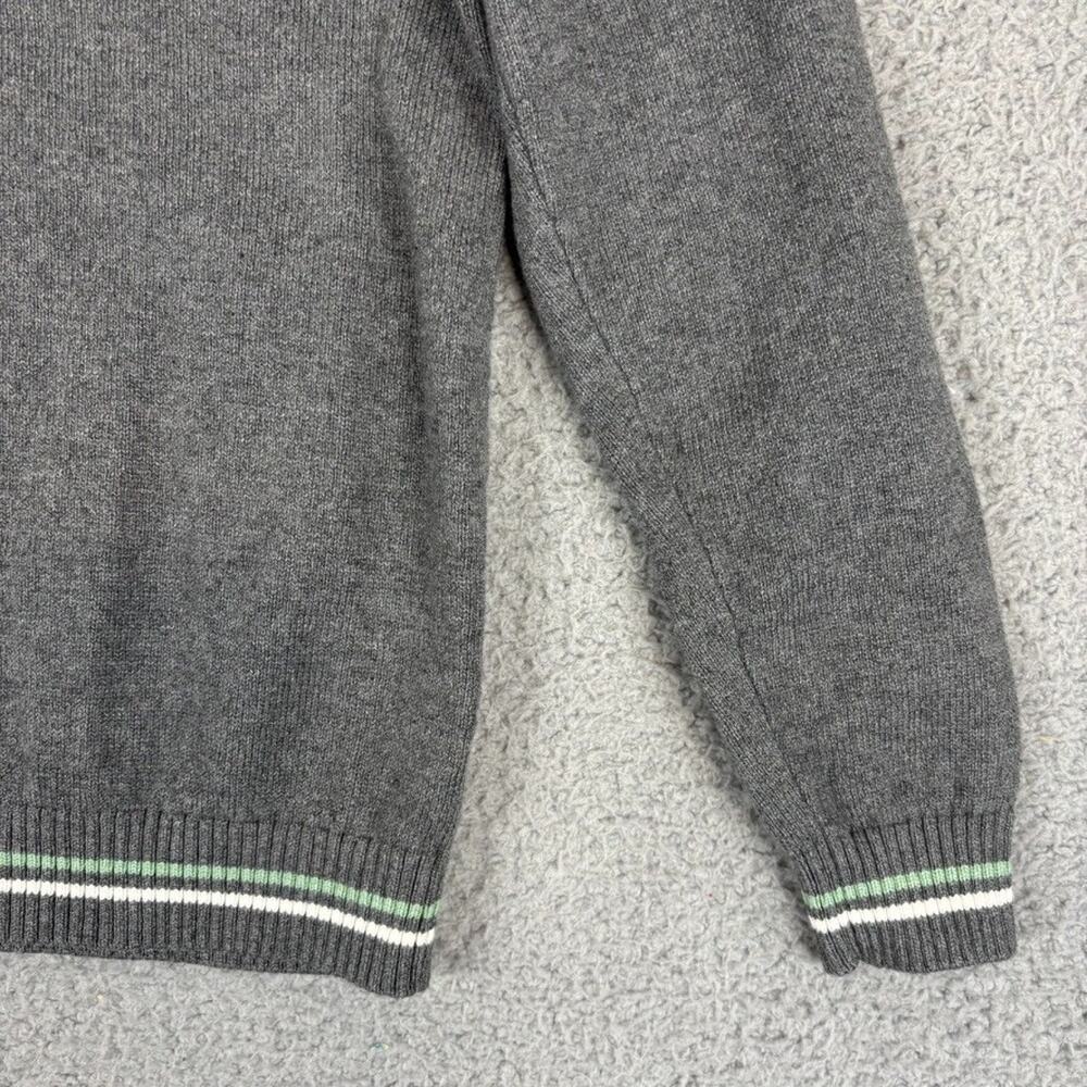 Janie and Jack Sweater Boys 10 Gray Dinosaur Stegosaurus Crewneck Knit Jurassic - Picture 5 of 11